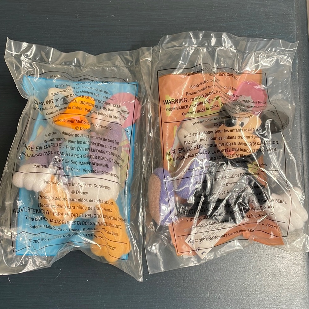 McDonald’s Happy Meal Toys Mickey and Donald 2001